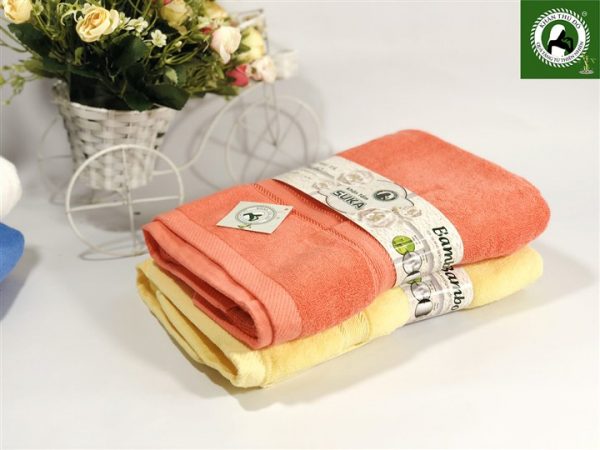 Bộ 2 khăn tắm kích thước 60x120cm chất liệu Cotton