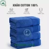 Bộ 4 khăn tắm cao cấp màu xanh dương